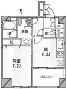 クリオ三田ラ・モード 506 間取り図