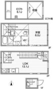 ルクレ自由が丘 203 間取り図