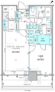 パークタワー勝どき M-4011 間取り図