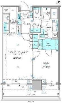 パークタワー勝どき M-4011 間取り図