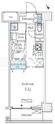 ルミシティ月島 802 間取り図