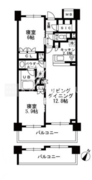 シャンピアグランデ深沢 409 間取り図