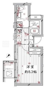 レガリス洗足池 205 間取り図