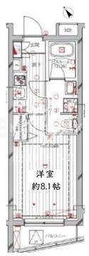 レガリス洗足池 211 間取り図