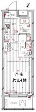 レガリス洗足池 304 間取り図