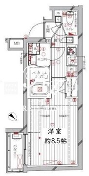 レガリス洗足池 308 間取り図