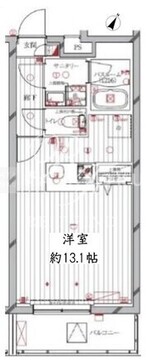 レガリス洗足池 404 間取り図