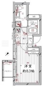 レガリス洗足池 405 間取り図