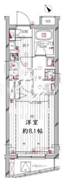 レガリス洗足池 409 間取り図