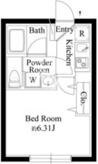 グランピア学芸大学 104 間取り図