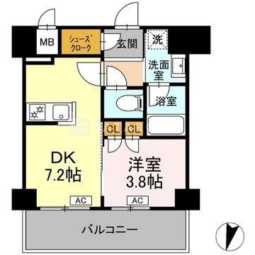 ロイジェント豊島園 303 間取り図