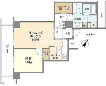 トルナーレ日本橋浜町 1509 間取り図