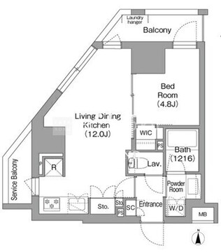 コンフォリア・リヴ西葛西三丁目 505 間取り図