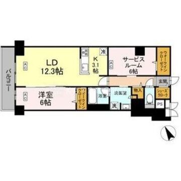ロイジェント平井 302 間取り図