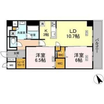ロイジェント平井 307 間取り図