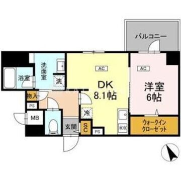 ロイジェント平井 404 間取り図