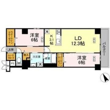 ロイジェント平井 503 間取り図