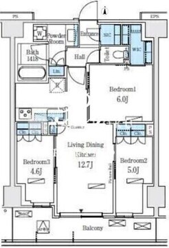 ロイヤルパークス赤羽ノース 652 間取り図