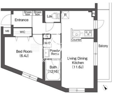 アイフラット方南町 301 間取り図