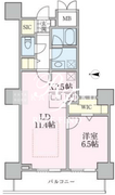ロイヤルパークスタワー南千住 1406 間取り図