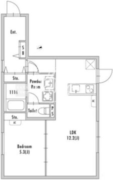 グランパセオ目黒青葉台 301 間取り図