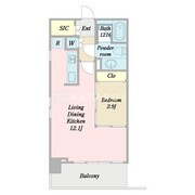 プレミアステージ湯島 1205 間取り図