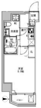 エスレジデンス両国パークサイド 204 間取り図