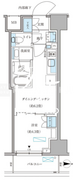 パークアクシス住吉ガーデンスクエア 1108 間取り図