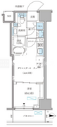 パークアクシス住吉ガーデンスクエア 1104 間取り図