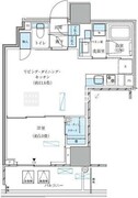 パークアクシス五反田スカイタワー 2505 間取り図