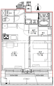 エスレジデンス錦糸町パークサイド 802 間取り図