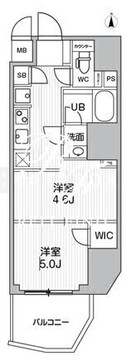 エスレジデンス蔵前バーム 902 間取り図