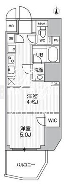 エスレジデンス蔵前バーム 802 間取り図