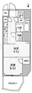 エスレジデンス蔵前バーム 502 間取り図