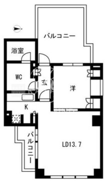 アパートメンツ元麻布 404 間取り図