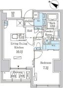 パークアクシス赤坂山王 904 間取り図