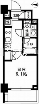 レジディア新宿イースト3 303 間取り図