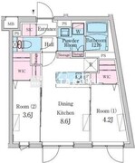 デュオメゾン西新宿 402 間取り図 ?>