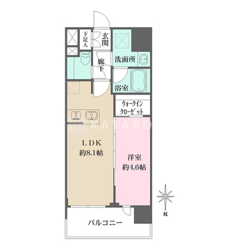 シーズンフラッツ杉並井草 701 間取り図