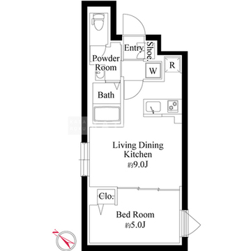 エルファーロ神宮前5 202 間取り図