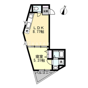 アンキ神宮前 305 間取り図