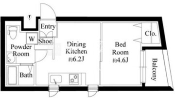 ジュネス北千住S 403 間取り図