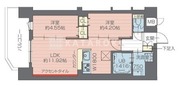 プレジオ西日暮里ノース 401 間取り図