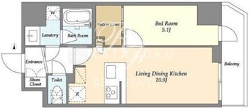 リテラス錦糸町ウエスト 203 間取り図