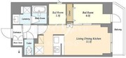 リテラス錦糸町ウエスト 702 間取り図