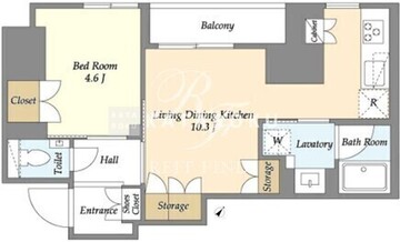 OC RESIDENCE OCHANOMIZU 502 間取り図