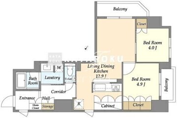 OC RESIDENCE OCHANOMIZU 1101 間取り図