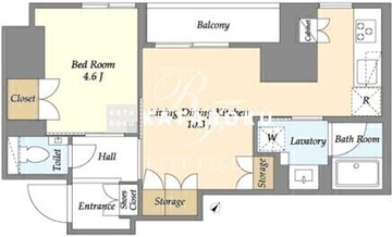 OC RESIDENCE OCHANOMIZU 1102 間取り図