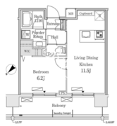 リッジ豊洲 515 間取り図