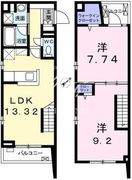 シュトラーレ四番町 304 間取り図